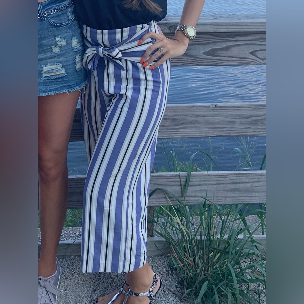 Striped Blue and White Pants